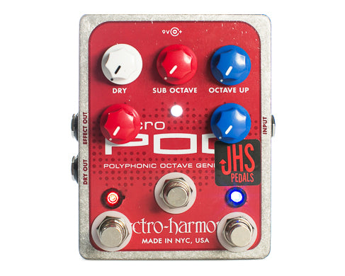 JHS/Electro Harmonix Micro Pog Effect Pedal w/Quadra Pog Mod