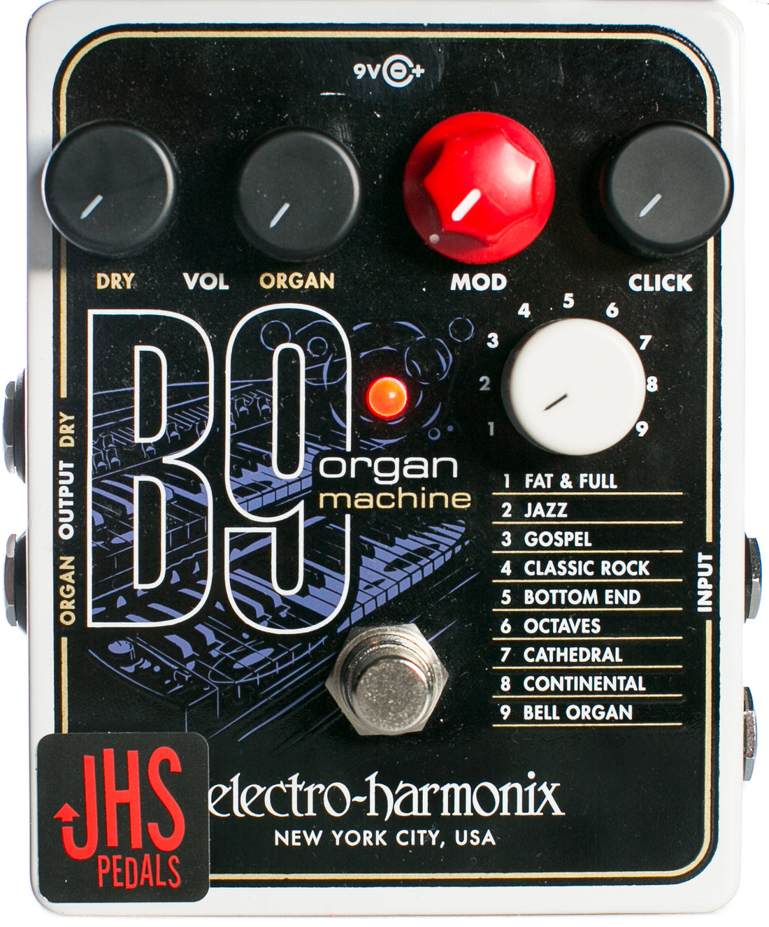 organ guitar pedal EHX B9 MODS – JHS Pedals